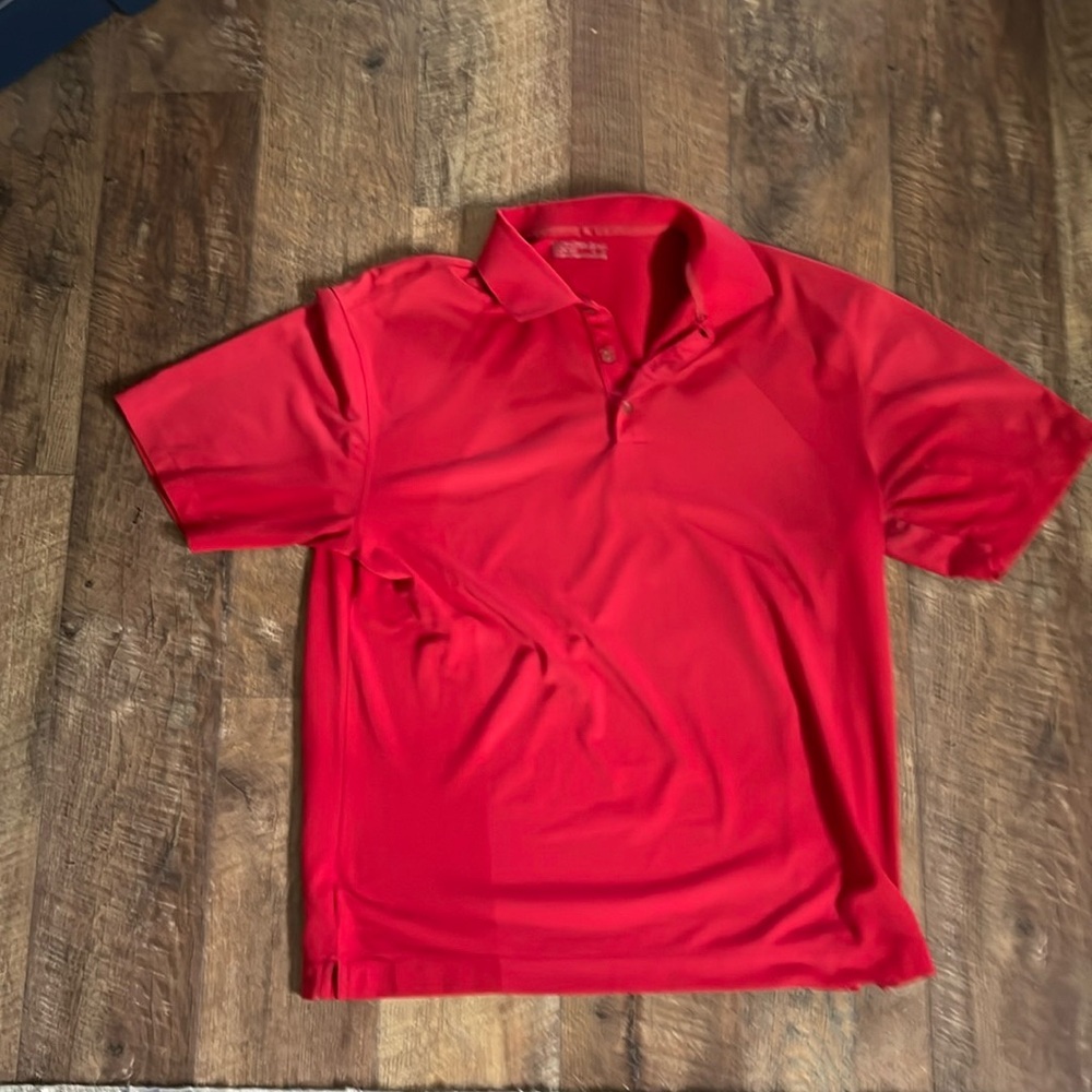 MENS NIKE GOLF SHIRT RED